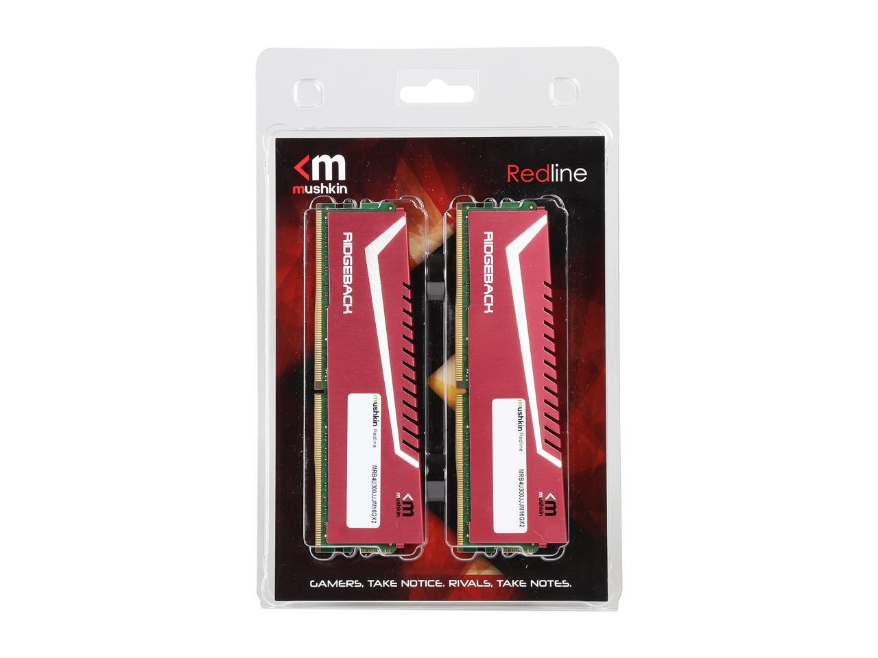 Mushkin Redline 32GB (2 x 16GB) 288-Pin DDR4 SDRAM DDR4 3600 (PC4 28800) Desktop Memory Model MRB4U360JNNM16GX2