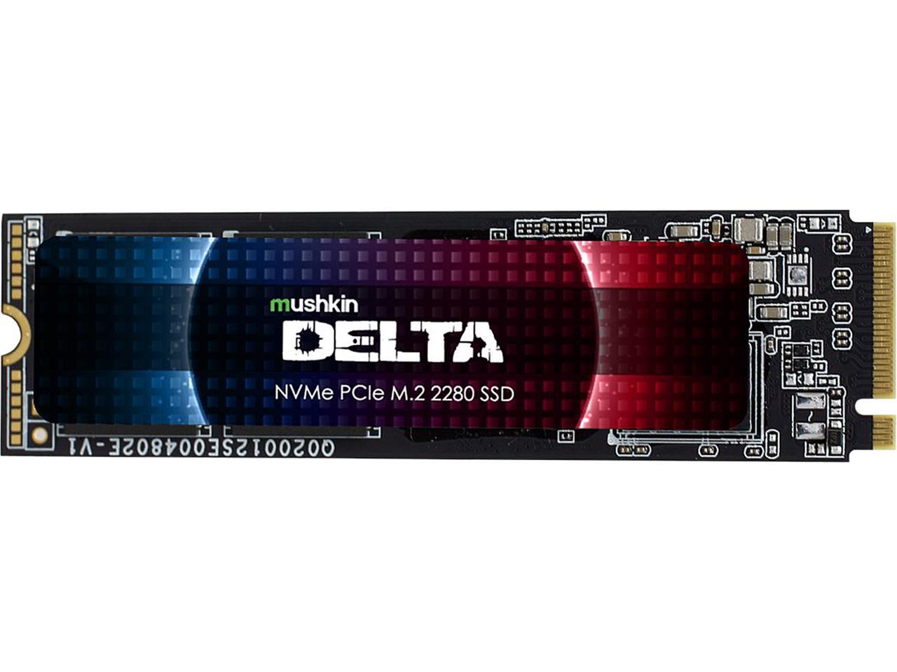 Mushkin Delta M.2 2280 1TB PCIe Gen4 x4 NVMe 1.3 3D QLC Internal Solid State Drive (SSD) MKNSSDDE1TB-D8