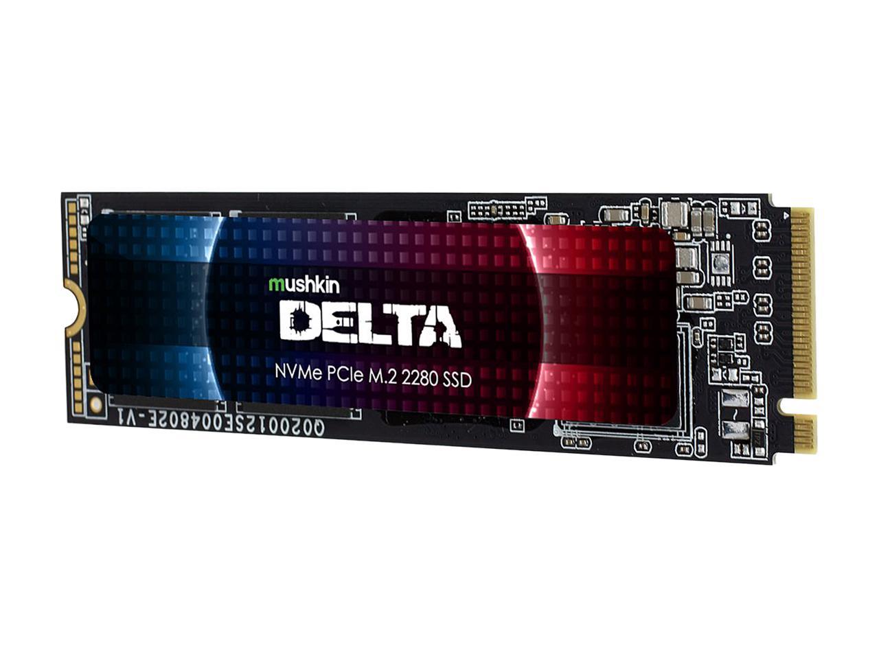Mushkin Delta M.2 2280 1TB PCIe Gen4 x4 NVMe 1.3 3D QLC Internal Solid State Drive (SSD) MKNSSDDE1TB-D8