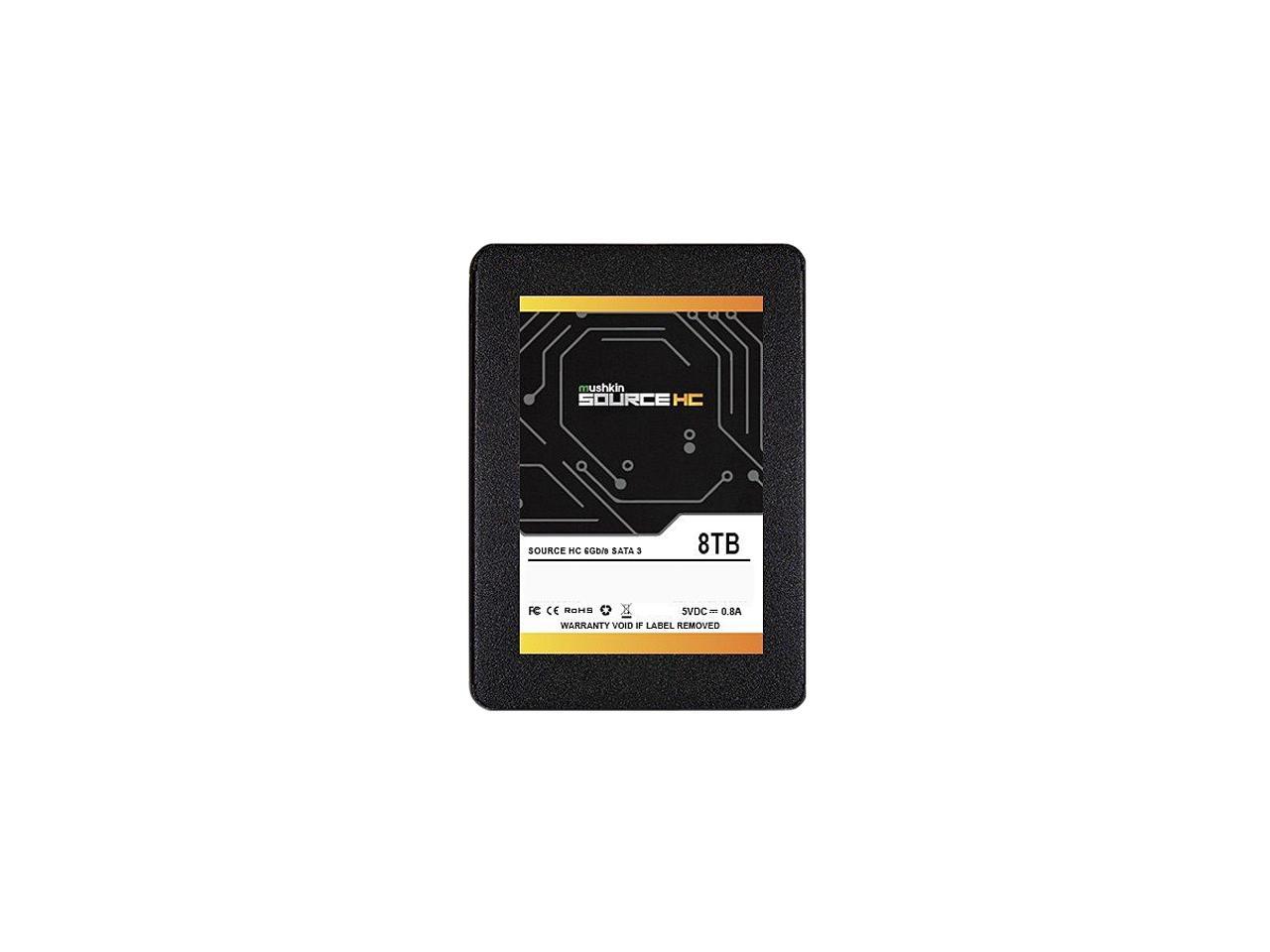 Mushkin Enhanced SOURCE HC 2.5" 8TB SATA III 3D TLC Internal Solid State Drive (SSD) MKNSSDHC8TB