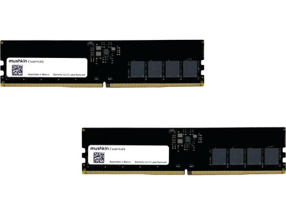 Mushkin Enhanced Essentials 32GB (2 x 16GB) 288-Pin PC RAM DDR5 4800 (PC5 38400) Desktop Memory Model MES5U480FD16GX2