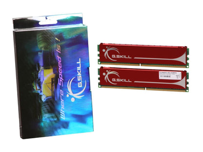 G.SKILL 2GB (2 x 1GB) 240-Pin DDR2 SDRAM DDR2 800 (PC2 6400) Dual Channel Kit Desktop Memory Model F2-6400CL5D-2GBNQ