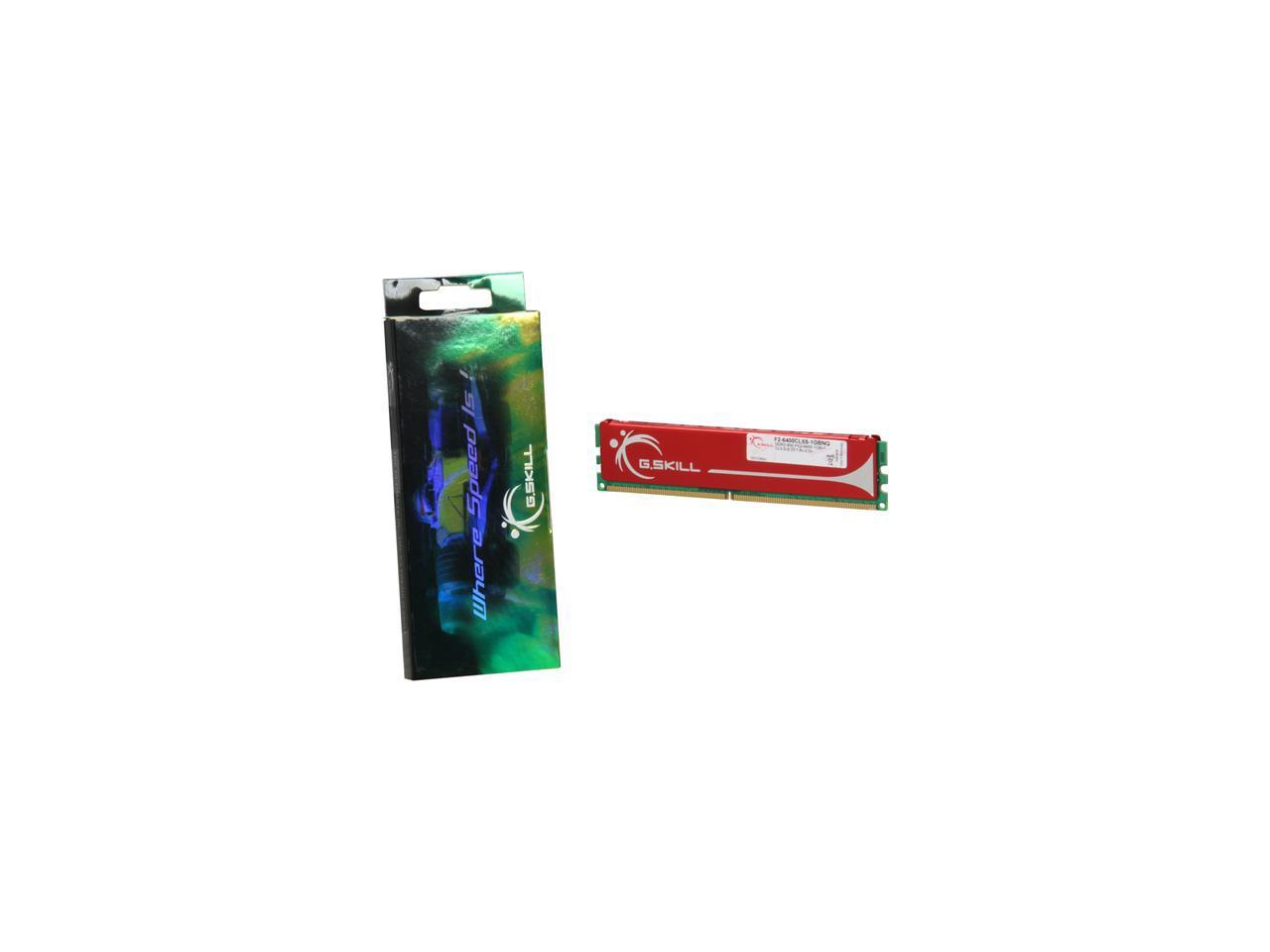 G.SKILL 1GB 240-Pin DDR2 SDRAM DDR2 800 (PC2 6400) Desktop Memory Model F2-6400CL5S-1GBNQ