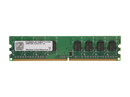 G.SKILL 1GB 240-Pin DDR2 SDRAM DDR2 800 (PC2 6400) Desktop Memory Model F2-6400CL5S-1GBNT