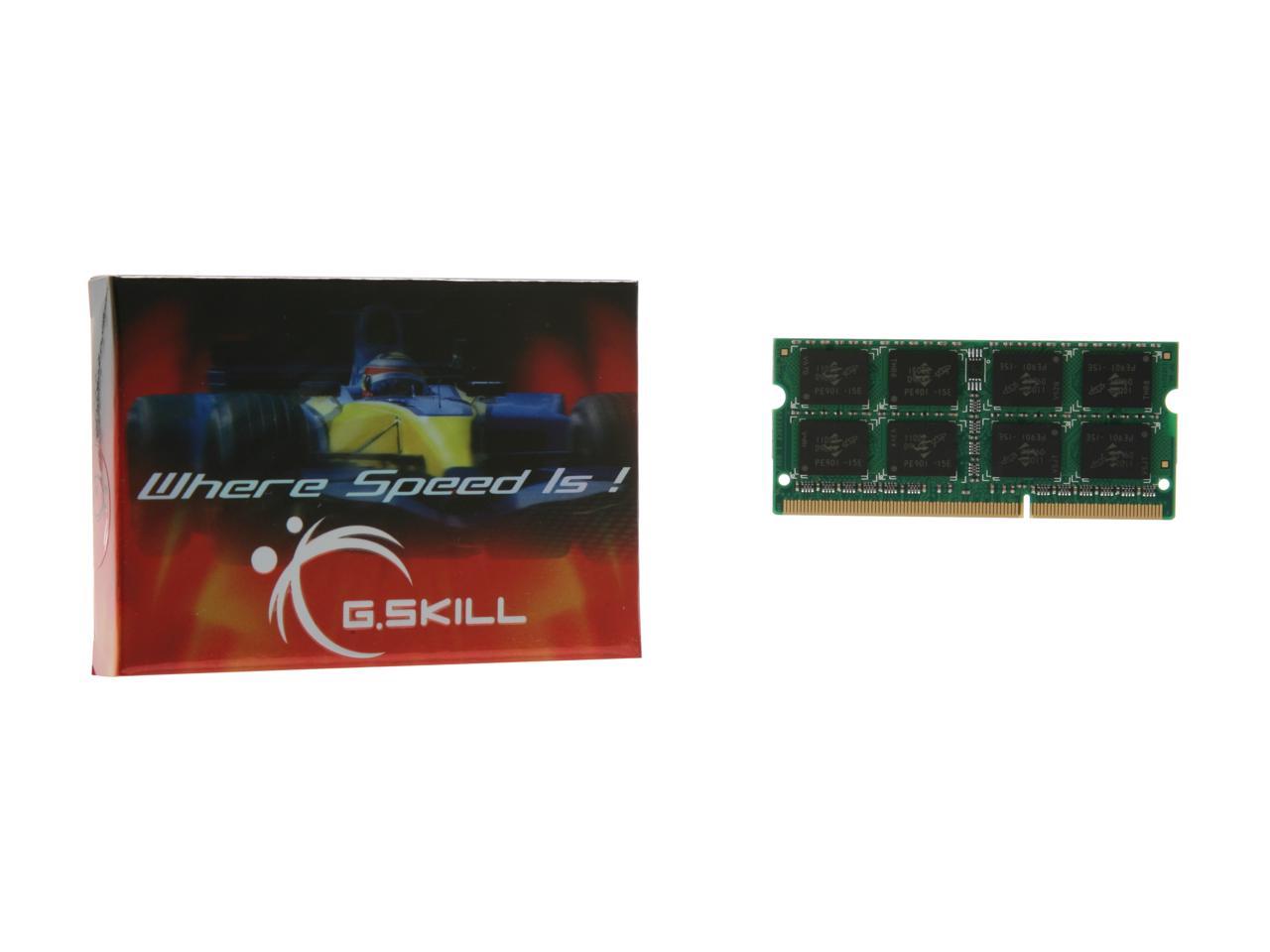 G.SKILL 4GB 204-Pin DDR3 SO-DIMM DDR3 1333 (PC3 10666) Laptop Memory Model F3-10666CL9S-4GBSQ