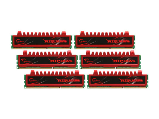 G.SKILL Ripjaws Series 24GB (6 x 4GB) 240-Pin DDR3 SDRAM DDR3 1333 (PC3 10666) Desktop Memory Model F3-10666CL9T2-24GBRL
