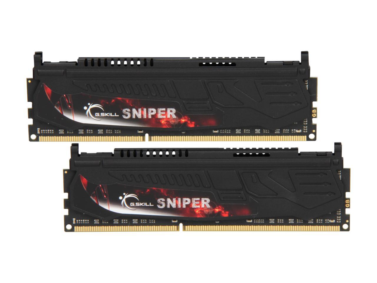 G.SKILL Sniper Series 8GB (2 x 4GB) 240-Pin DDR3 SDRAM DDR3 1600 (PC3 12800) Desktop Memory Model F3-12800CL9D-8GBSR