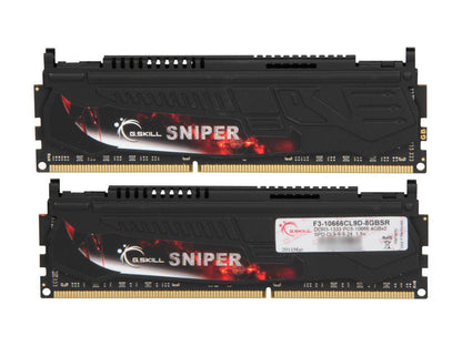 G.SKILL Sniper 8GB (2 x 4GB) 240-Pin DDR3 SDRAM DDR3 1333 (PC3 10666) Desktop Memory Model F3-10666CL9D-8GBSR