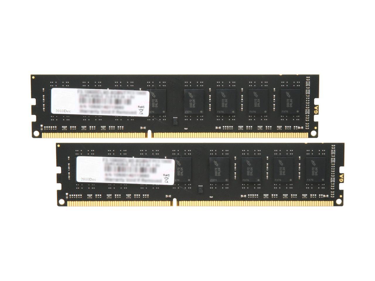G.SKILL Value Series 8GB (2 x 4GB) 240-Pin DDR3 SDRAM DDR3 1333 (PC3 10600) Desktop Memory Model F3-10600CL9D-8GBNT