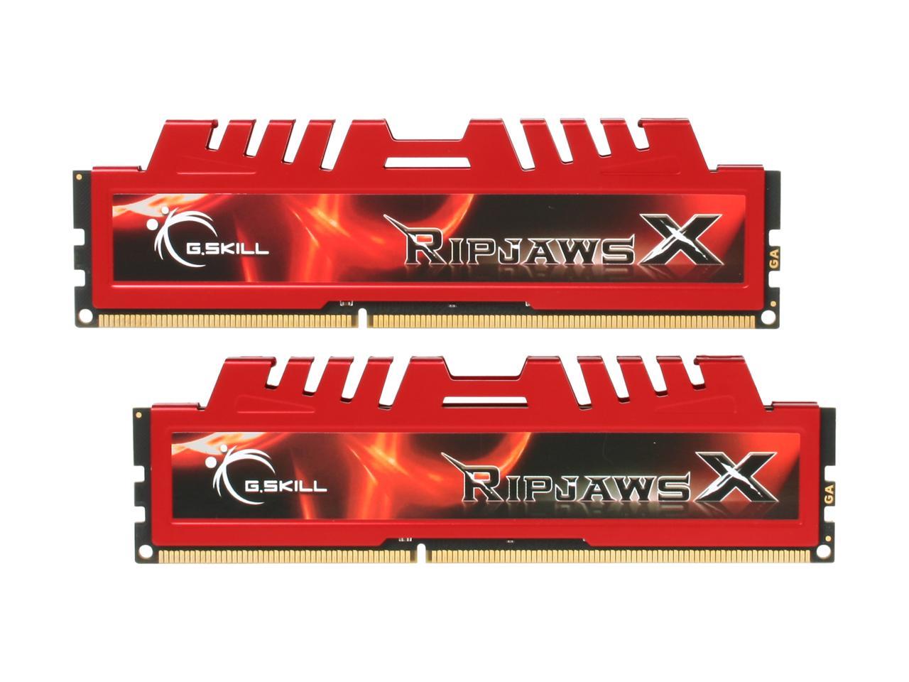 G.SKILL Ripjaws X Series 4GB (2 x 2GB) 240-Pin DDR3 SDRAM DDR3 1333 (PC3 10666) Desktop Memory Model F3-10666CL9D-4GBXL