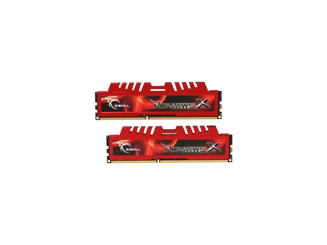 G.SKILL Ripjaws X Series 8GB (2 x 4GB) 240-Pin DDR3 SDRAM DDR3 1333 (PC3 10666) Desktop Memory Model F3-10666CL9D-8GBXL
