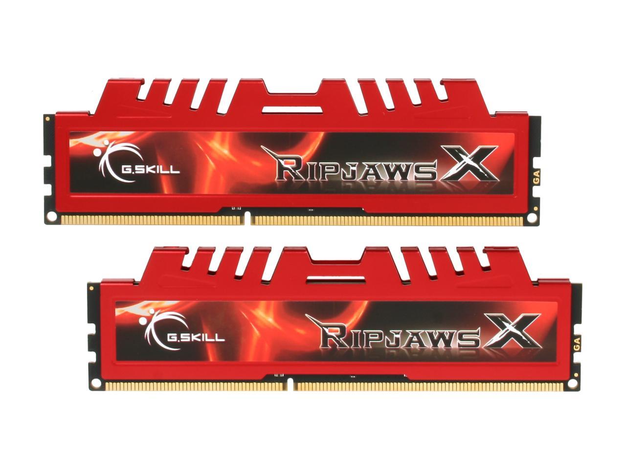 G.SKILL Ripjaws X Series 4GB (2 x 2GB) 240-Pin DDR3 SDRAM DDR3 1600 (PC3 12800) Desktop Memory Model F3-12800CL9D-4GBXL