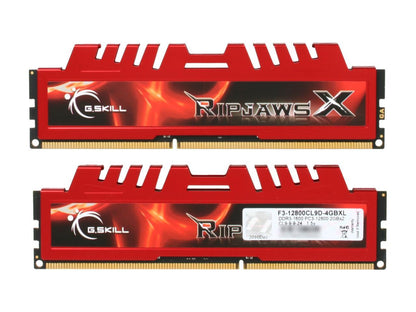 G.SKILL Ripjaws X Series 4GB (2 x 2GB) 240-Pin DDR3 SDRAM DDR3 1600 (PC3 12800) Desktop Memory Model F3-12800CL9D-4GBXL
