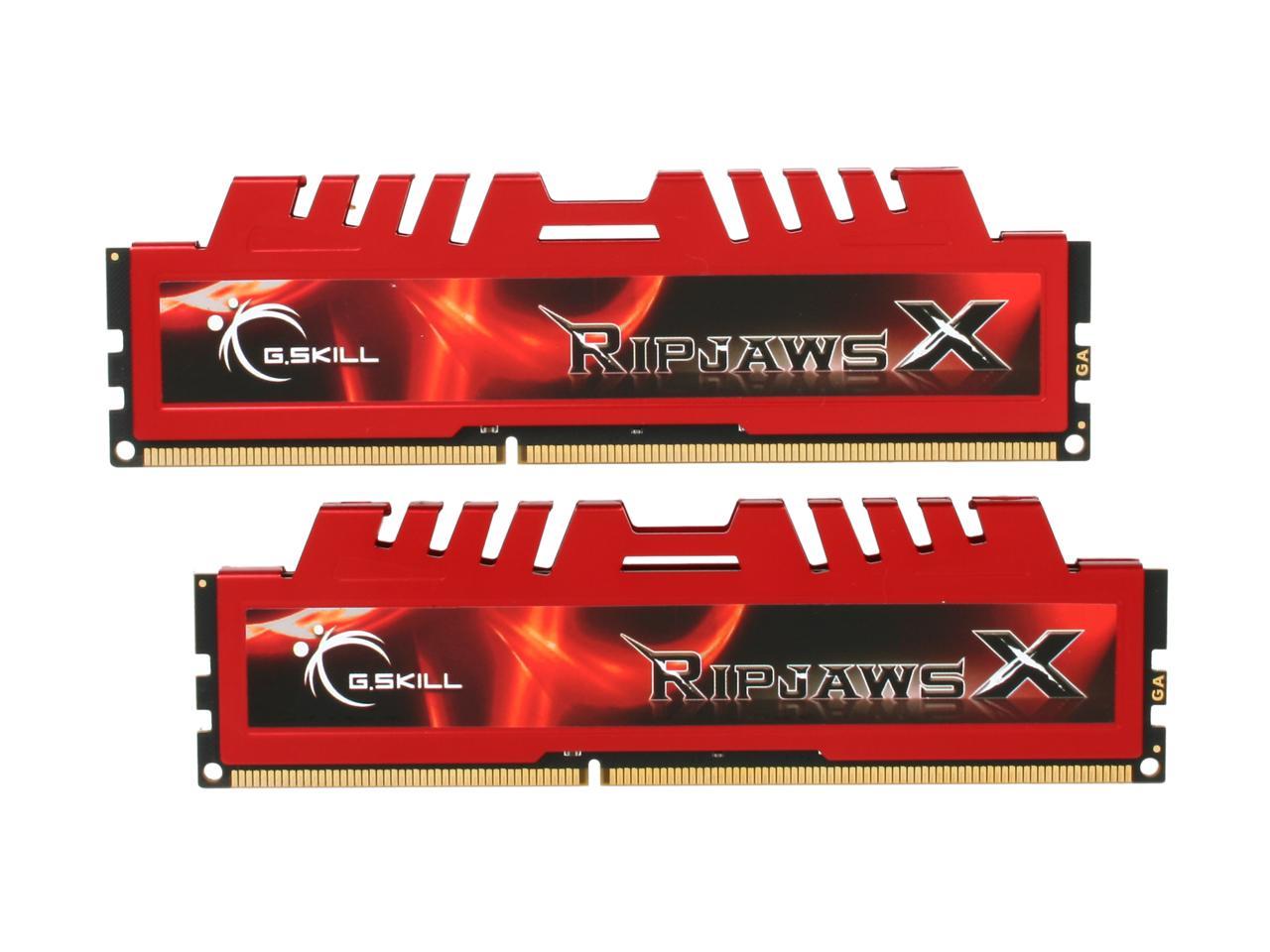 G.SKILL Ripjaws X Series 8GB (2 x 4GB) 240-Pin DDR3 SDRAM DDR3 1600 (PC3 12800) Desktop Memory Model F3-12800CL9D-8GBXL
