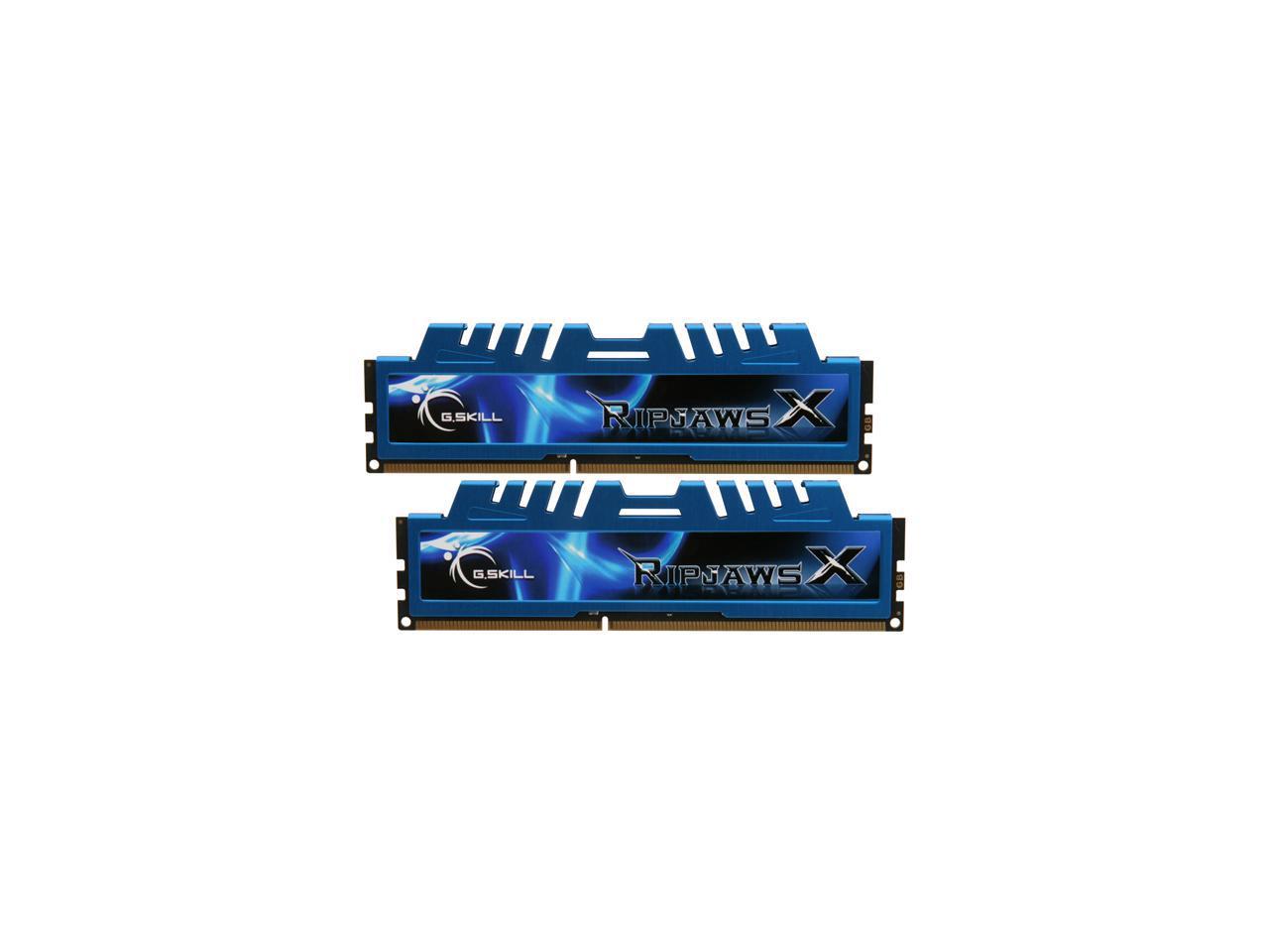 G.SKILL Ripjaws X Series 8GB (2 x 4GB) 240-Pin DDR3 SDRAM DDR3L 1600 (PC3L 12800) Low Voltage Desktop Memory Model F3-12800CL9D-8GBXM
