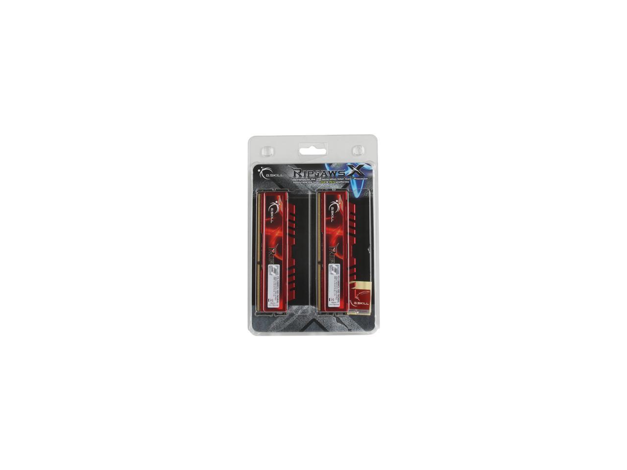 G.SKILL Ripjaws X Series 16GB (2 x 8GB) 240-Pin DDR3 SDRAM DDR3 1600 (PC3 12800) Desktop Memory Model F3-12800CL10D-16GBXL