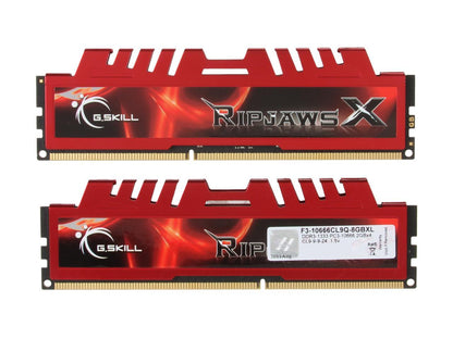G.SKILL Ripjaws X Series 8GB (4 x 2GB) 240-Pin DDR3 SDRAM DDR3 1333 (PC3 10666) Desktop Memory Model F3-10666CL9Q-8GBXL