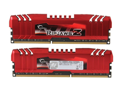 G.SKILL Ripjaws Z Series 32GB (8 x 4GB) 240-Pin DDR3 SDRAM DDR3 1600 (PC3 12800) Desktop Memory Model F3-12800CL9Q2-32GBZL