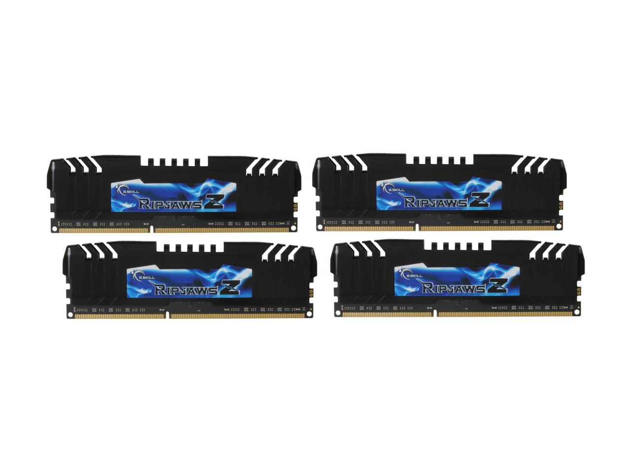 G.SKILL Ripjaws Z Series 16GB (4 x 4GB) 240-Pin DDR3 SDRAM DDR3 2133 (PC3 17000) Desktop Memory Model F3-17000CL9Q-16GBZH