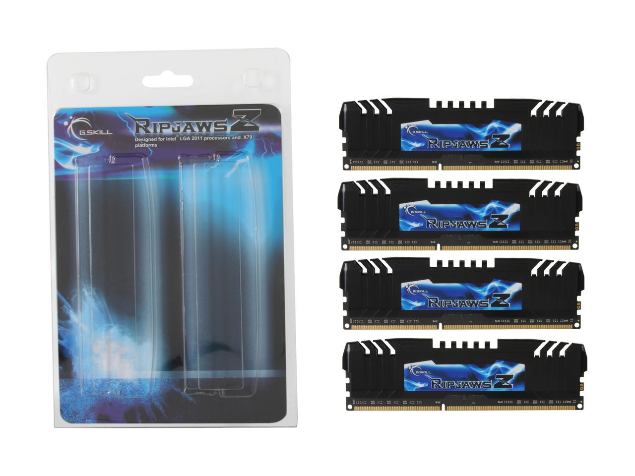 G.SKILL Ripjaws Z Series 16GB (4 x 4GB) 240-Pin DDR3 SDRAM DDR3 2133 (PC3 17000) Desktop Memory Model F3-17000CL9Q-16GBZH