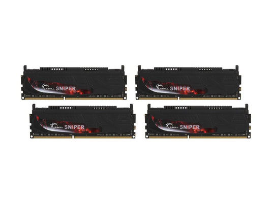 G.SKILL Sniper Gaming Series 16GB (4 x 4GB) 240-Pin DDR3 SDRAM DDR3 2133 (PC3 17000) Desktop Memory Model F3-17000CL9Q-16GBSR