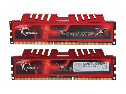 G.SKILL Ripjaws X Series 16GB (2 x 8GB) 240-Pin DDR3 SDRAM DDR3 1866 (PC3 14900) Desktop Memory Model F3-14900CL10D-16GBXL