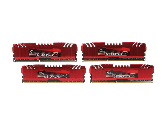 G.SKILL Ripjaws Z Series 32GB (4 x 8GB) 240-Pin DDR3 SDRAM DDR3 1866 (PC3 14900) Desktop Memory Model F3-14900CL10Q-32GBZL