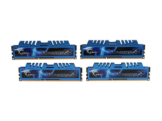 G.SKILL Ripjaws X Series 32GB (4 x 8GB) 240-Pin DDR3 SDRAM DDR3 1600 (PC3 12800) Desktop Memory Model F3-1600C9Q-32GXM