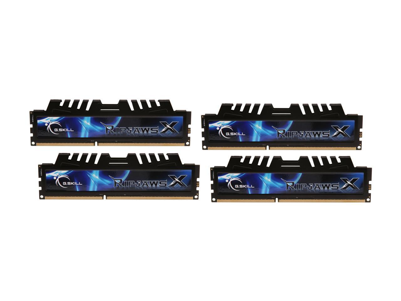 G.SKILL Ripjaws X Series 32GB (4 x 8GB) 240-Pin DDR3 SDRAM DDR3 2133 (PC3 17000) Desktop Memory Model F3-2133C9Q-32GXH