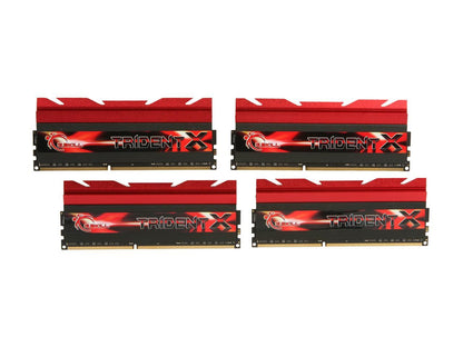 G.SKILL TridentX Series 16GB (4 x 4GB) 240-Pin DDR3 SDRAM DDR3 2400 (PC3 19200) Desktop Memory Model F3-2400C10Q-16GTX