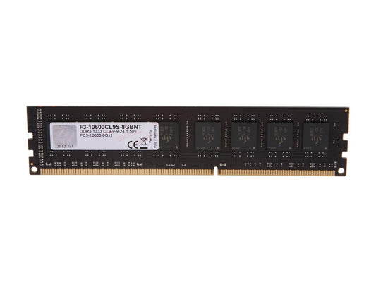 G.SKILL Value Series 8GB 240-Pin DDR3 SDRAM DDR3 1333 (PC3 10600) Desktop Memory Model F3-10600CL9S-8GBNT