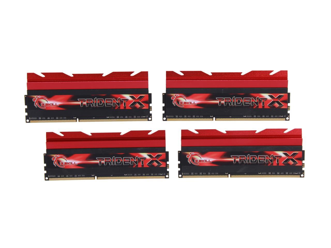 G.SKILL TridentX Series 32GB (4 x 8GB) 240-Pin DDR3 SDRAM DDR3 2133 (PC3 17000) Desktop Memory Model F3-2133C9Q-32GTX