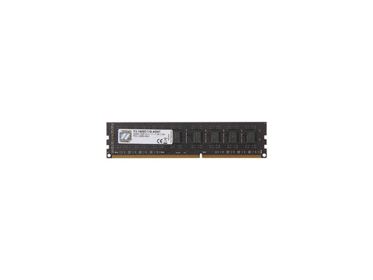 G.SKILL Value 4GB 240-Pin DDR3 SDRAM DDR3 1600 (PC3 12800) Desktop Memory Model F3-1600C11S-4GNT