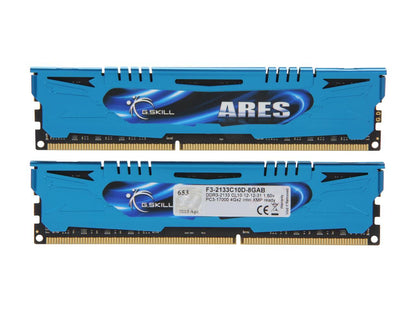 G.SKILL Ares Series 8GB (2 x 4GB) 240-Pin DDR3 SDRAM DDR3 2133 (PC3 17000) Desktop Memory Model F3-2133C10D-8GAB