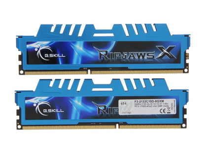 G.SKILL Ripjaws X Series 8GB (2 x 4GB) 240-Pin DDR3 SDRAM DDR3 2133 (PC3 17000) Desktop Memory Model F3-2133C10D-8GXM
