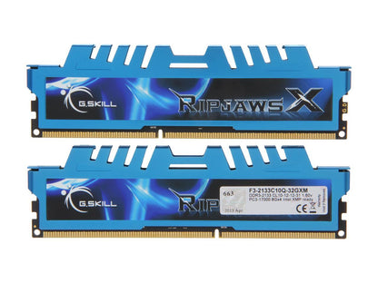 G.SKILL Ripjaws X Series 32GB (4 x 8GB) 240-Pin DDR3 SDRAM DDR3 2133 (PC3 17000) Desktop Memory Model F3-2133C10Q-32GXM