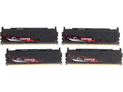 G.SKILL Sniper Series 32GB (4 x 8GB) 240-Pin DDR3 SDRAM DDR3 2133 (PC3 17000) Desktop Memory Model F3-2133C10Q-32GSR