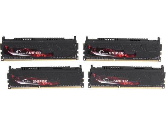 G.SKILL Sniper Series 32GB (4 x 8GB) 240-Pin DDR3 SDRAM DDR3 2133 (PC3 17000) Desktop Memory Model F3-2133C10Q-32GSR