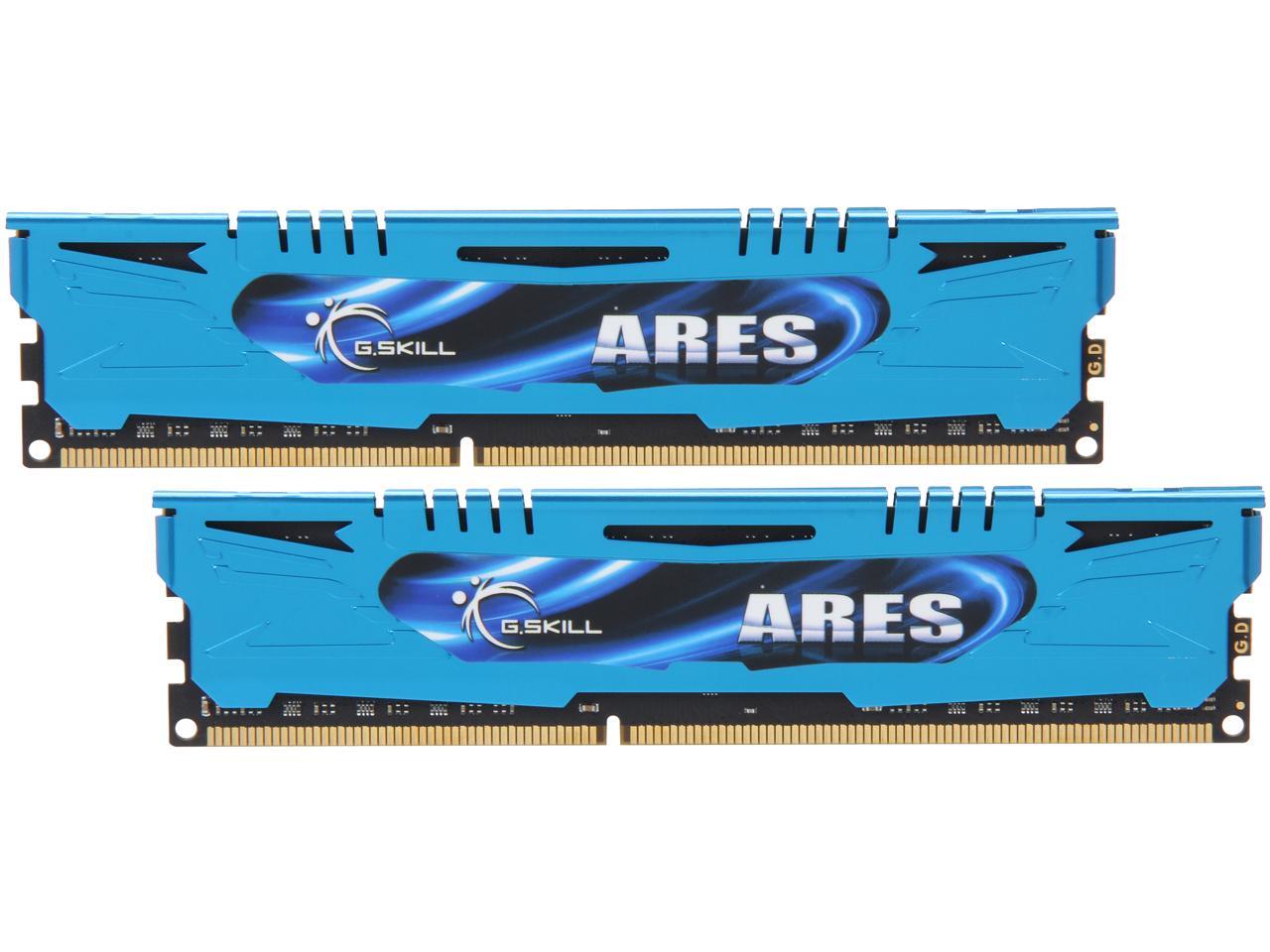 G.SKILL Ares Series 8GB (2 x 4GB) 240-Pin DDR3 SDRAM DDR3 2400 (PC3 19200) Desktop Memory Model F3-2400C11D-8GAB