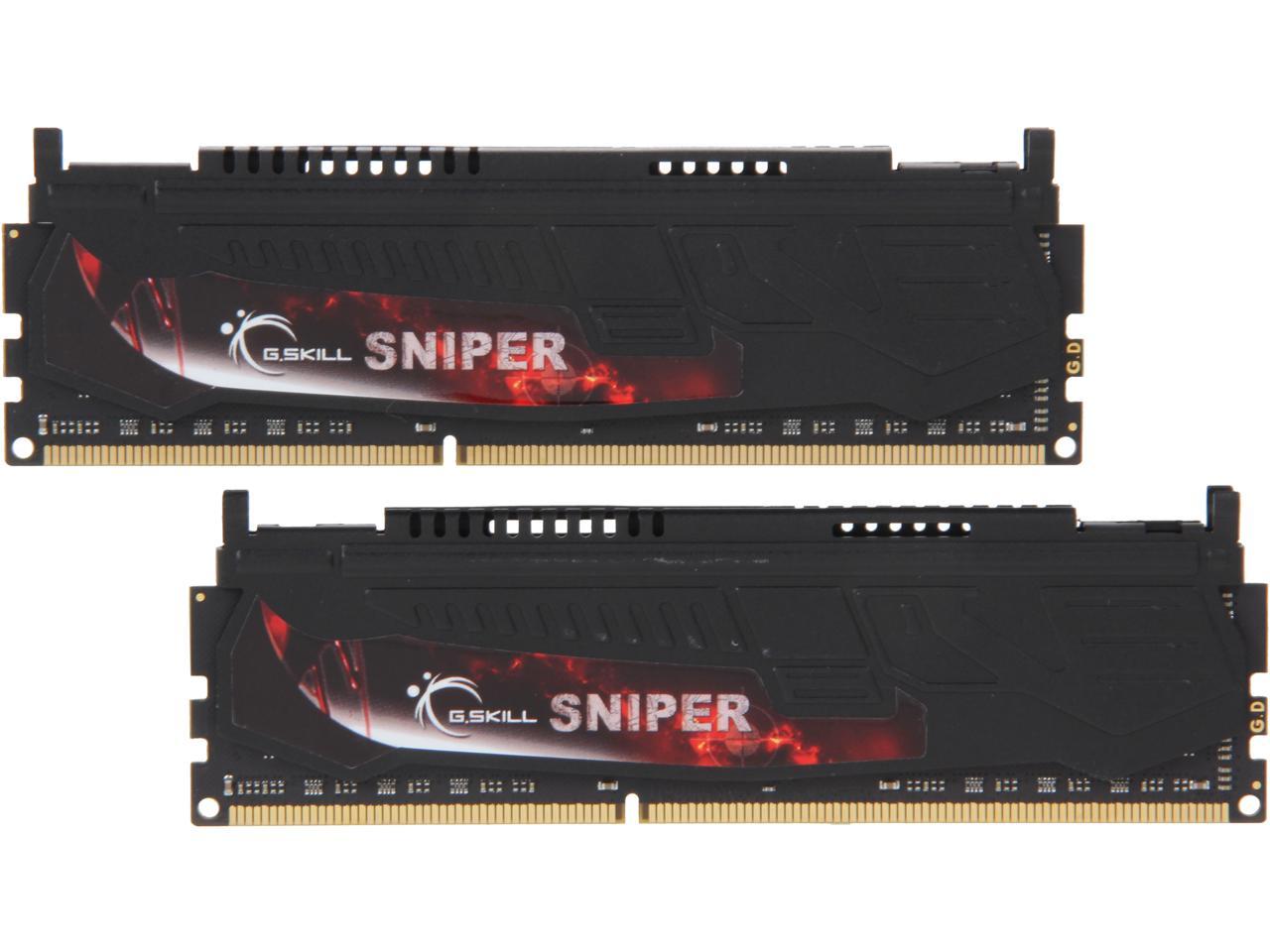 G.SKILL Sniper Series 8GB (2 x 4GB) 240-Pin DDR3 SDRAM DDR3 2400 (PC3 19200) Desktop Memory Model F3-2400C11D-8GSR