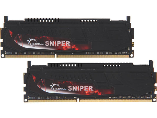 G.SKILL Sniper Series 8GB (2 x 4GB) 240-Pin DDR3 SDRAM DDR3 2400 (PC3 19200) Desktop Memory Model F3-2400C11D-8GSR