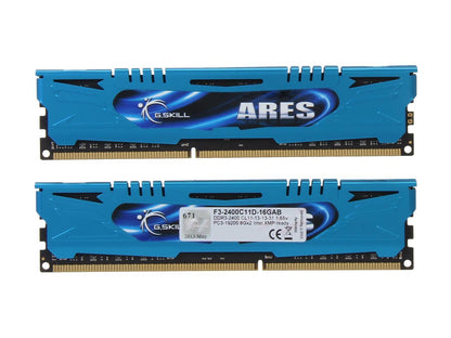 G.SKILL Ares Series 16GB (2 x 8GB) 240-Pin DDR3 SDRAM DDR3 2400 (PC3 19200) Desktop Memory Model F3-2400C11D-16GAB