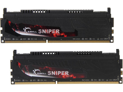 G.SKILL Sniper Series 16GB (2 x 8GB) 240-Pin DDR3 SDRAM DDR3 2400 (PC3 19200) Desktop Memory Model F3-2400C11D-16GSR