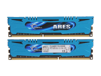 G.SKILL Ares Series 32GB (4 x 8GB) 240-Pin DDR3 SDRAM DDR3 2400 (PC3 19200) Desktop Memory Model F3-2400C11Q-32GAB