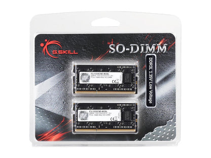 G.SKILL 8GB (2 x 4GB) 204-Pin DDR3 SO-DIMM DDR3L 1333 (PC3L 10666) Laptop Memory Model F3-1333C9D-8GSL
