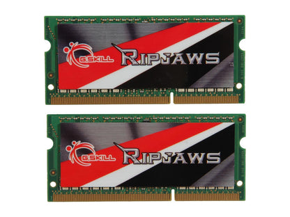 G.SKILL Ripjaws Series 8GB (2 x 4GB) 204-Pin DDR3 SO-DIMM DDR3L 1600 (PC3L 12800) Laptop Memory Model F3-1600C9D-8GRSL