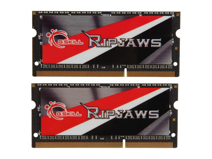 G.SKILL Ripjaws Series 16GB (2 x 8GB) 204-Pin DDR3 SO-DIMM DDR3 1866 (PC3 14900) Laptop Memory Model F3-1866C10D-16GRSL