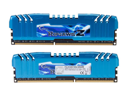 G.SKILL Ripjaws Z Series 32GB (4 x 8GB) 240-Pin DDR3 SDRAM DDR3 2133 (PC3 17000) Desktop Memory Model F3-2133C10Q-32GZM