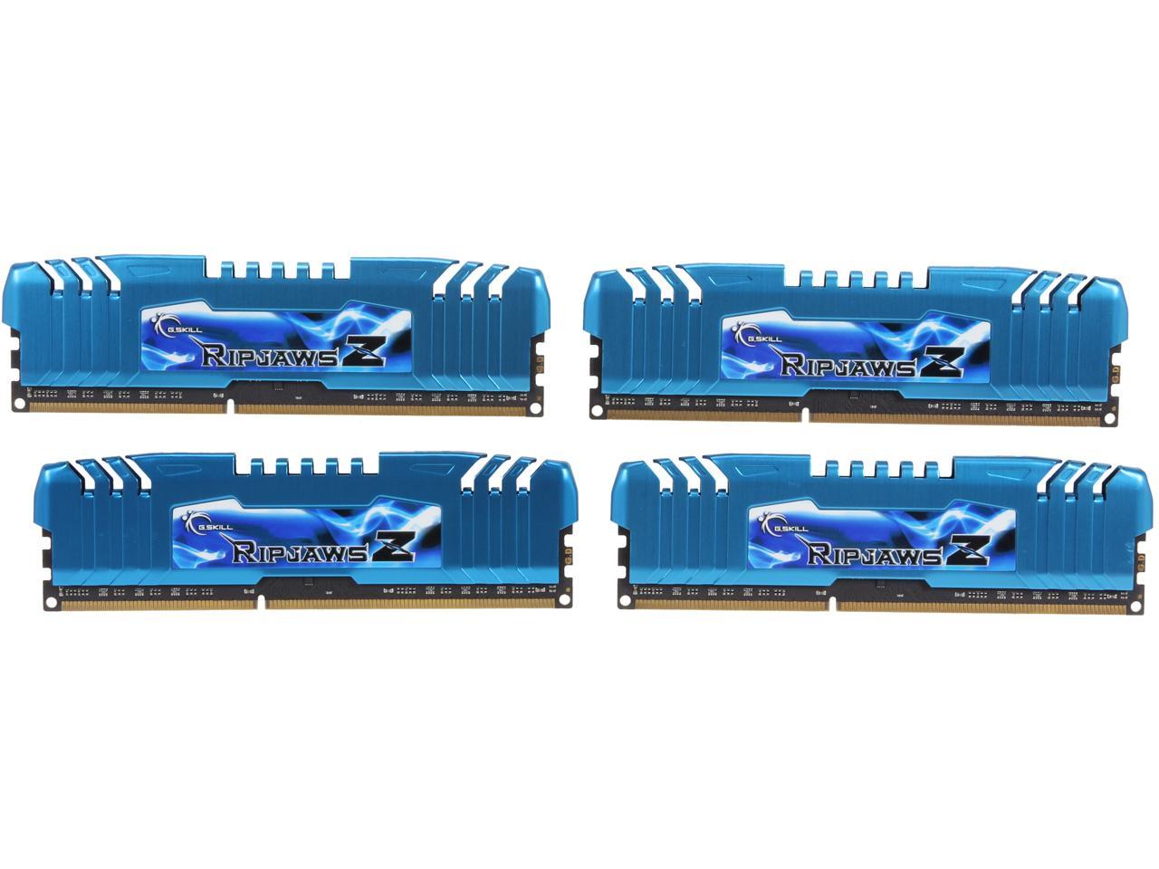 G.SKILL Ripjaws Z Series 32GB (4 x 8GB) 240-Pin DDR3 SDRAM DDR3 2400 (PC3 19200) Desktop Memory Model F3-2400C11Q-32GZM