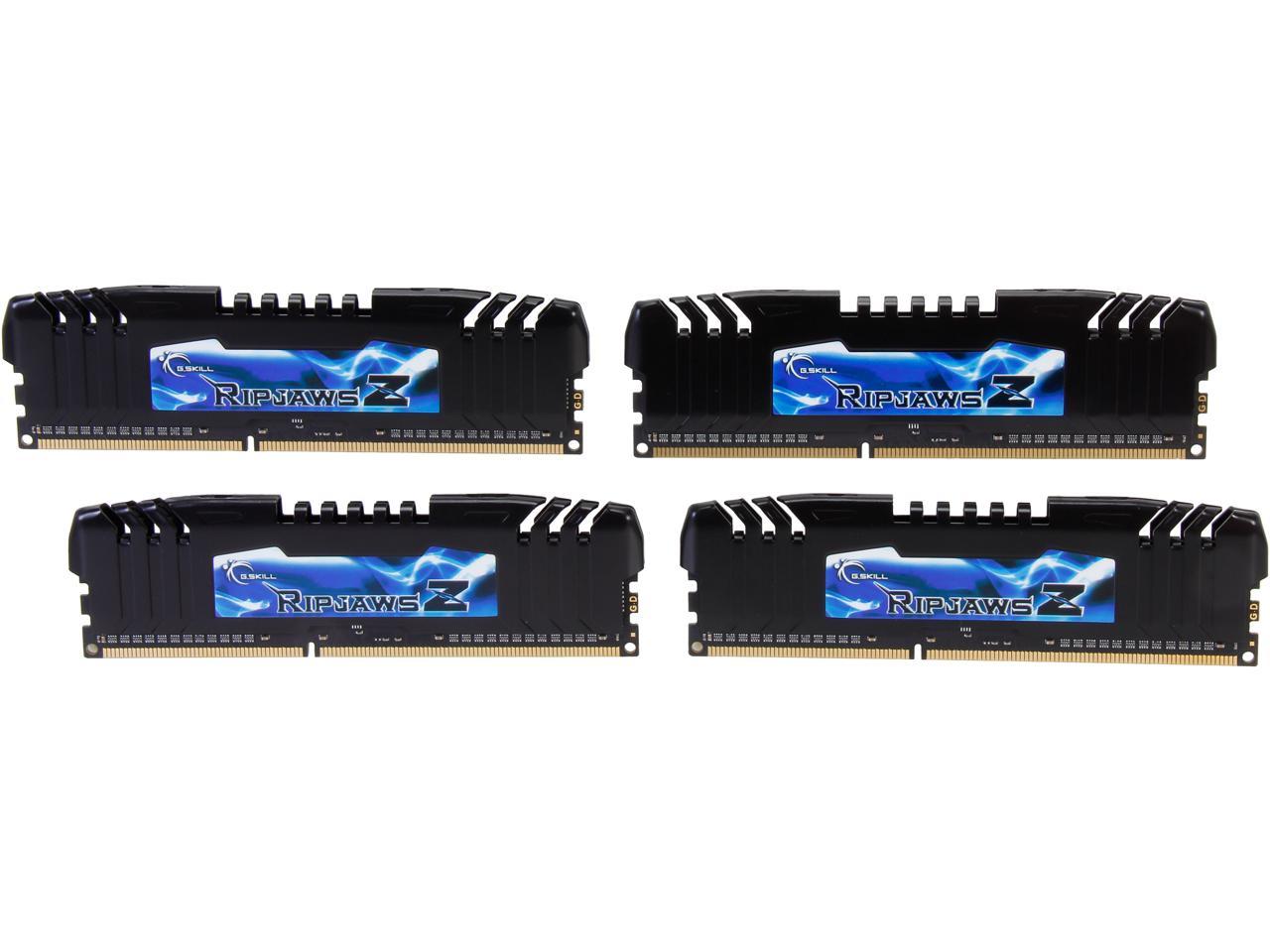 G.SKILL Ripjaws Z Series 16GB (4 x 4GB) 240-Pin DDR3 SDRAM DDR3 2133 (PC3 17000) Desktop Memory Model F3-2133C9Q-16GZH